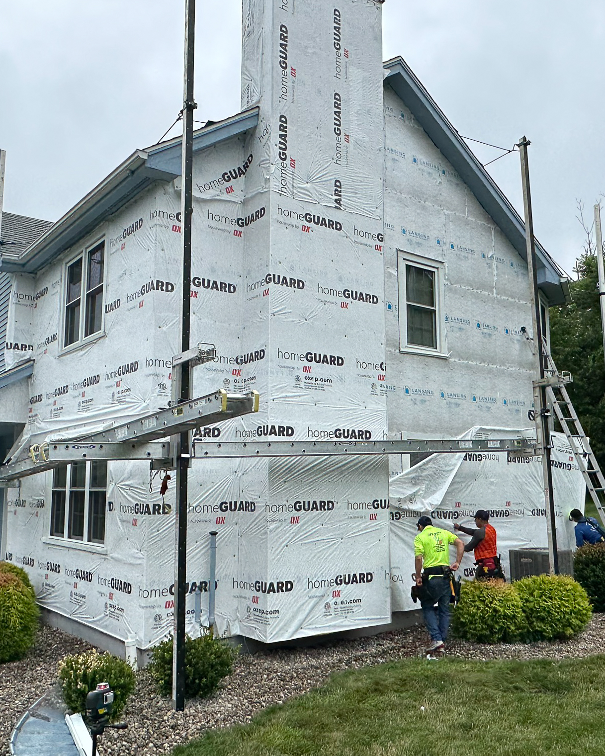 Vinyl siding on a Connecticut home exterior