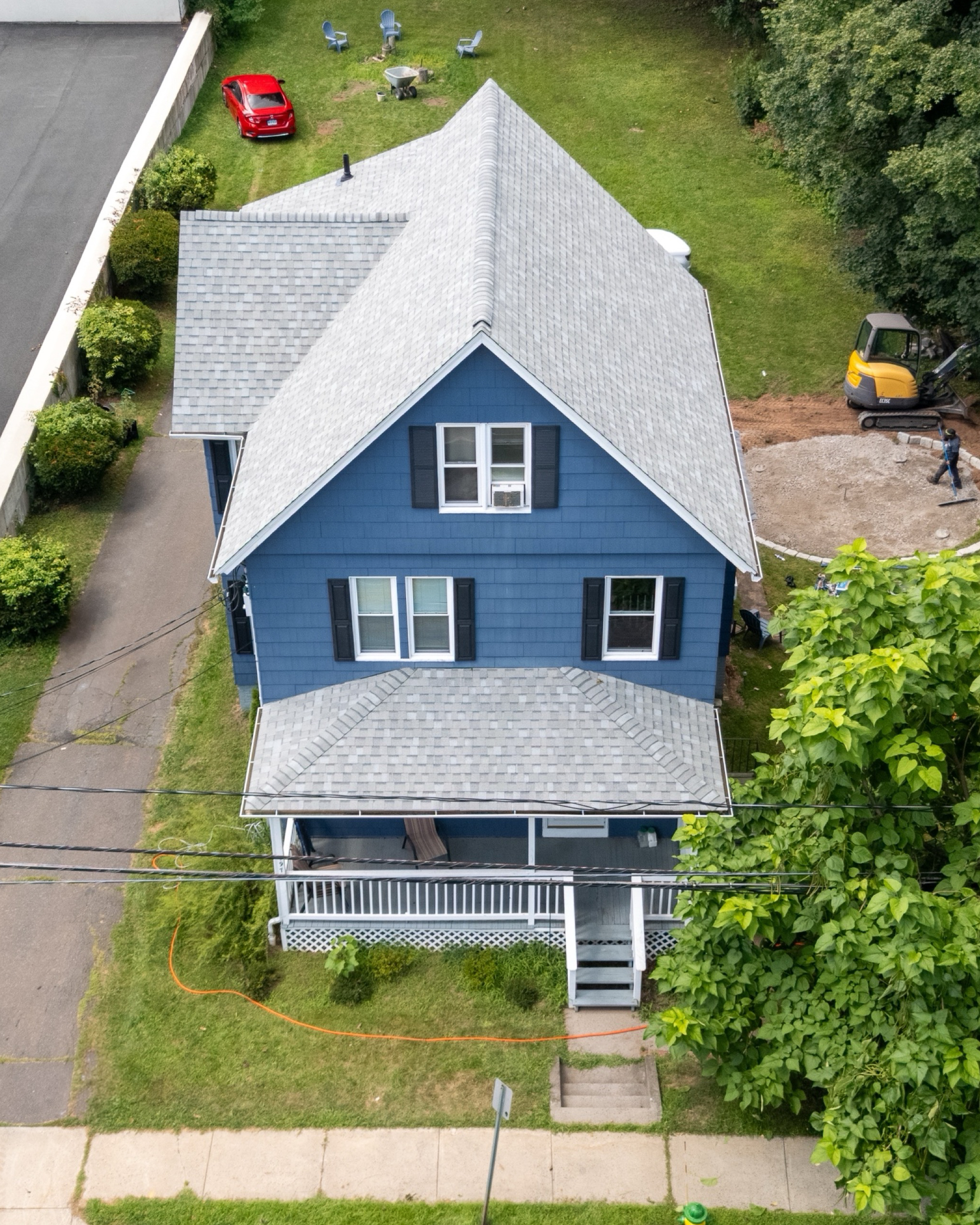 Asphalt shingle roof replacement in Connecticut